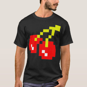 Camiseta Pixel Cherries 80s Video Game Costume de Halloween