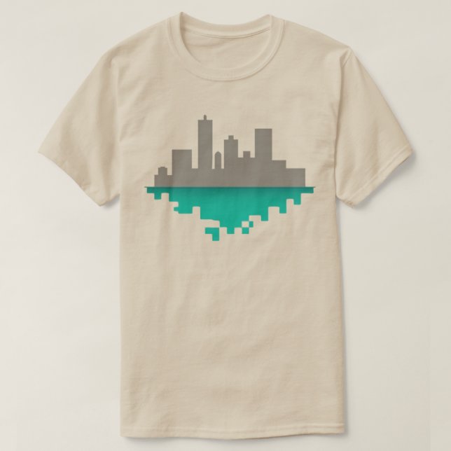 CAMISETA PIXEL CITY SKYLINE (Diseño del anverso)