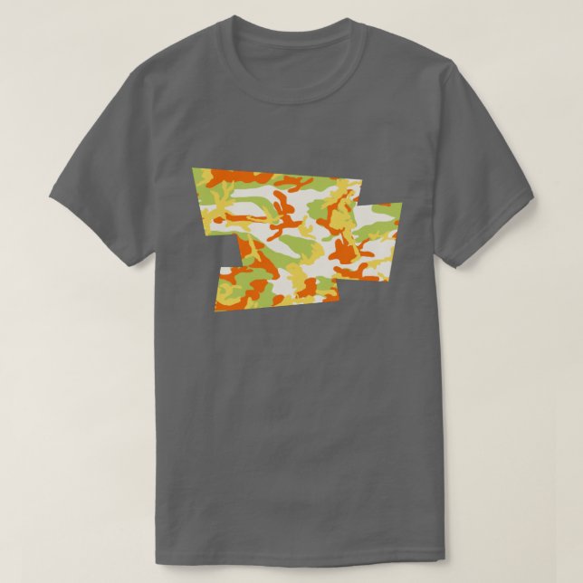 Camiseta Pixel con patrón de camo de verano soplado (Diseño del anverso)