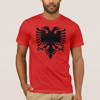 Camiseta Pixel del gris de Eagle del albanés