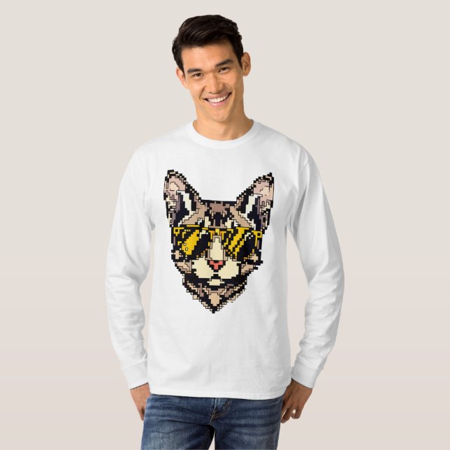 Camiseta Pixel Devon Rex (Anverso completo)