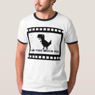 Camiseta Pixel Dino Veterano - Tengo esta edad - Retro