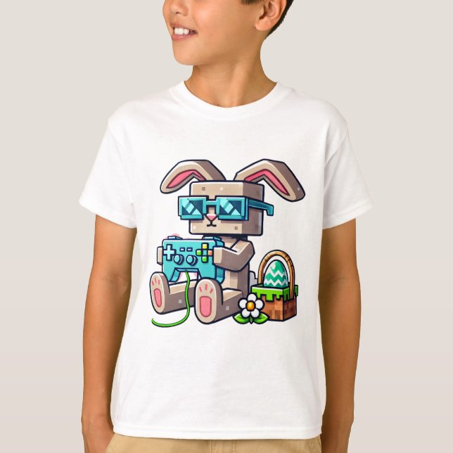 Camiseta Pixel Easter Bunny (Anverso)