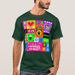 Camiseta píxel feliz