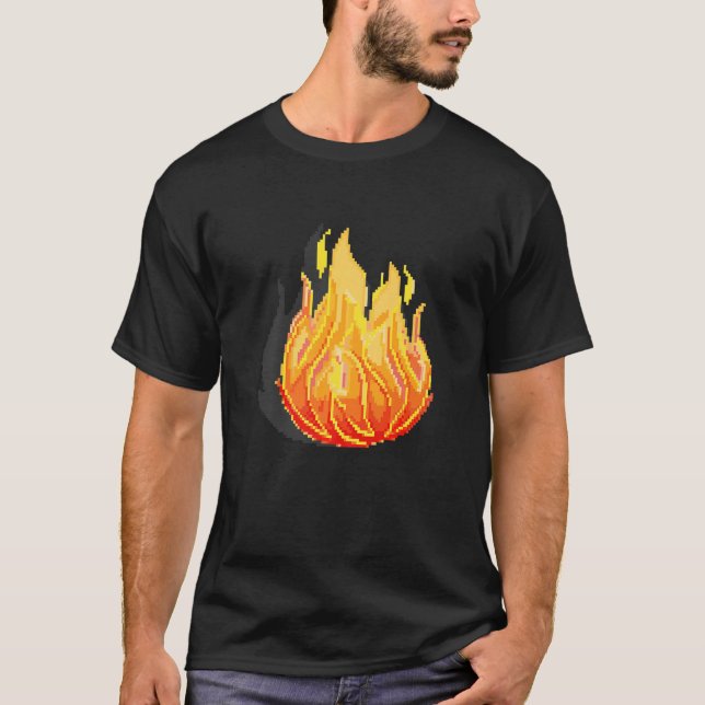 Camiseta Pixel Flame (Anverso)