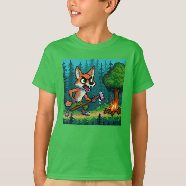 Camiseta Pixel Friends: Forest Protection (fox) #06 (Anverso)