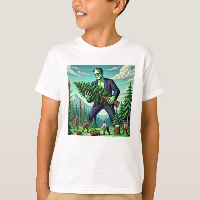 Camiseta Pixel Friends: Forest Protection -frankenstein #16 (Anverso)