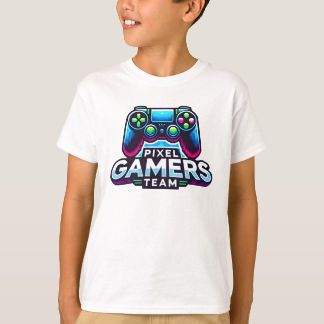 Camiseta Pixel Gamers Team (Anverso)