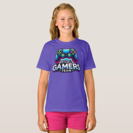 Camiseta Pixel Gamers Team - Chica de futuros jugadores