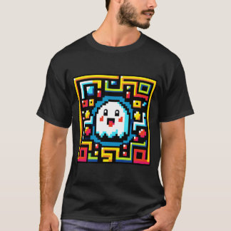 Camiseta Pixel Ghost Maze - Juego Retro Inspirado en la Arc