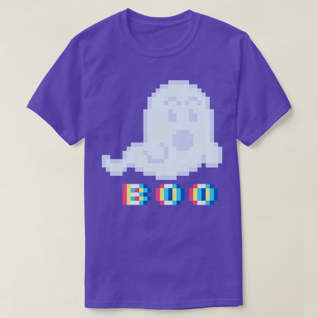 Camiseta Pixel Ghosts Go Boo (Diseño del anverso)
