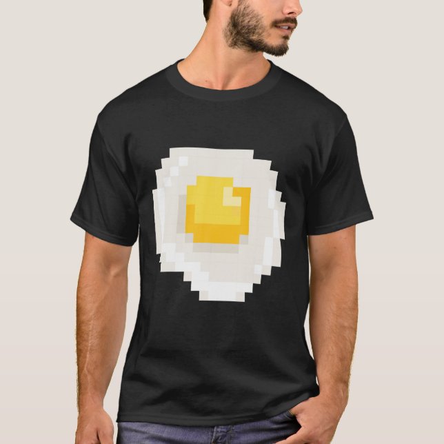 Camiseta Pixel Halloween Egg Omelet Costume Video Gam (Anverso)