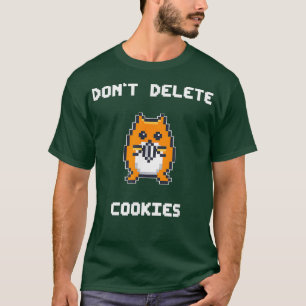 Camiseta Pixel Hamster No Borra Cookies Nerd