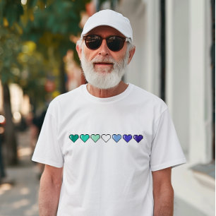 Camiseta Píxel Heart de Bandera Gay