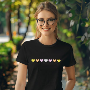 Camiseta Píxel Heart de Bandera Pangénero