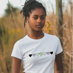 Camiseta Píxel Heart de la Bandera de Agénero