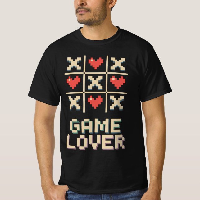 Camiseta Pixel Herz Tic Tac Toe (Anverso)