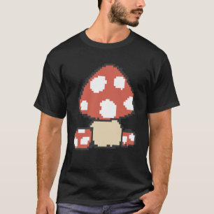 Camiseta Pixel Mushroom 8 bits Retro Gaming Fly Agaric Game