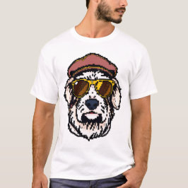 Camiseta Pixel Old English Sheepdog