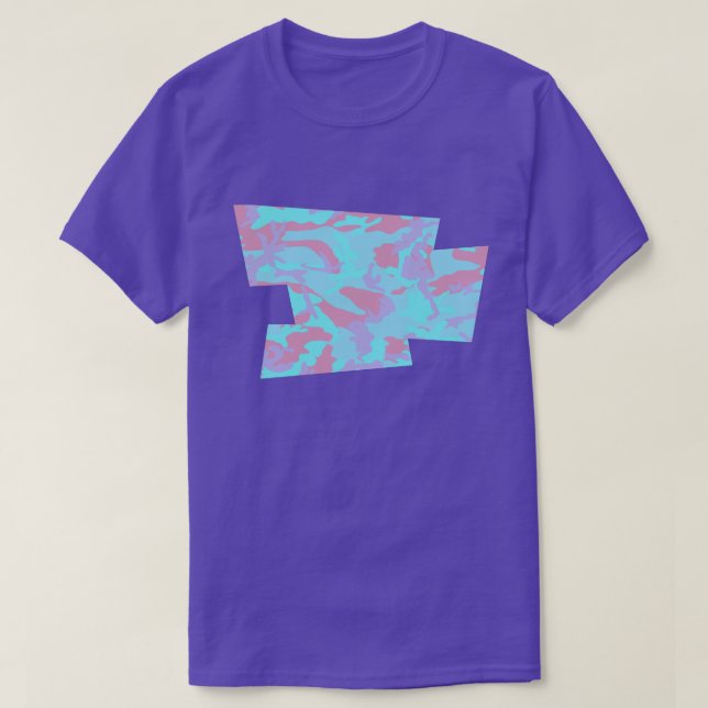 Camiseta Píxel ondulado de patrón de camo Guay Pastel (Diseño del anverso)