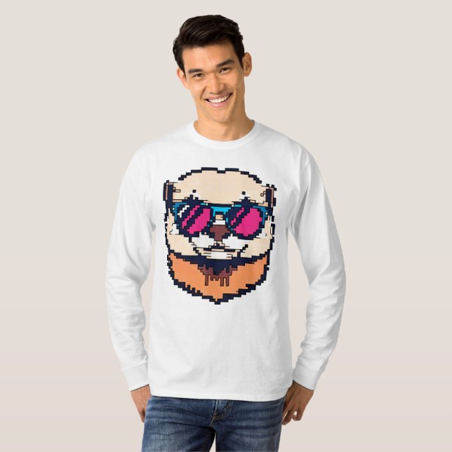 Camiseta Pixel Otter Delight (Anverso completo)