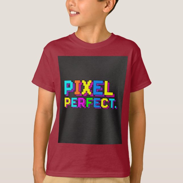 Camiseta Pixel Perfecto. (Anverso)