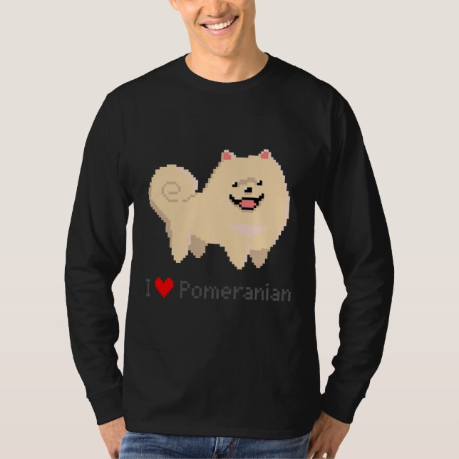Camiseta Pixel Pomeranian (Anverso)
