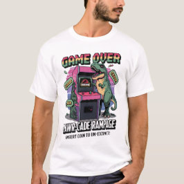 Camiseta Pixel Rawr-cade Rampage: El Reinicio del T-Rex