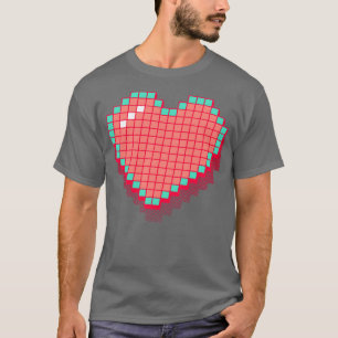 Camiseta Píxel Retro Pink 3D RxTp