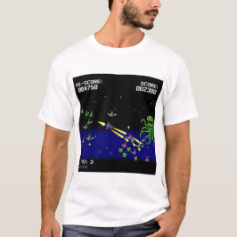 Camiseta Pixel Starfighter T-Shirt -Retro Space Shooter Tee