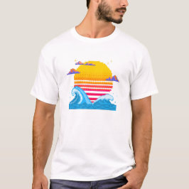 Camiseta Píxel Sunset Horizon
