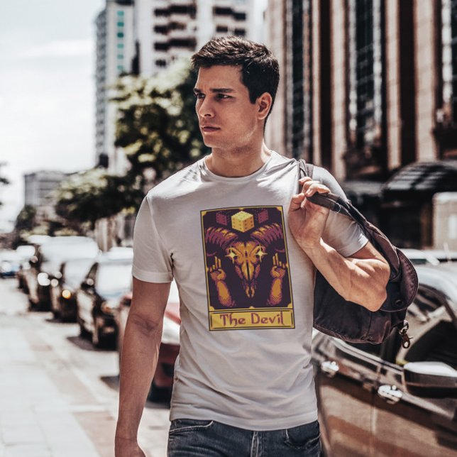Camiseta Pixel Tarot Card Devil (Subido por el creador)