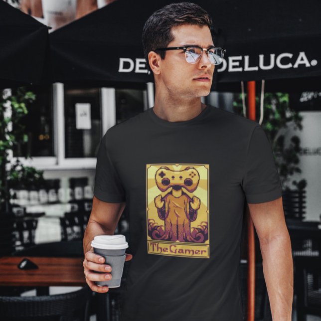 Camiseta Pixel Tarot Card Joystick Gamer (Subido por el creador)