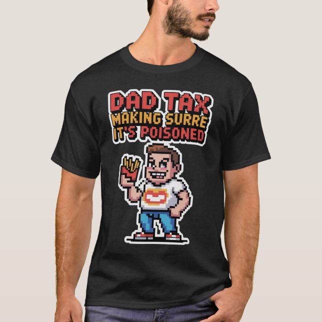 Camiseta Píxel Tee de impuesto para papá - Unidad de inspec (Anverso)