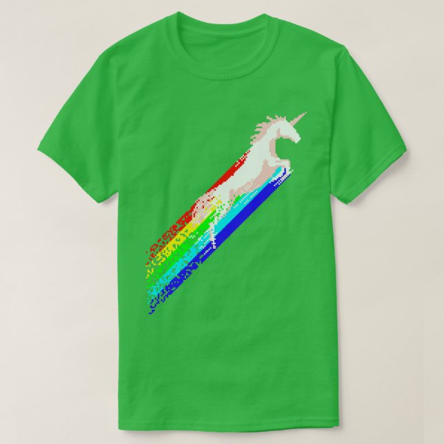 Camiseta Pixel Unicorn (Diseño del anverso)