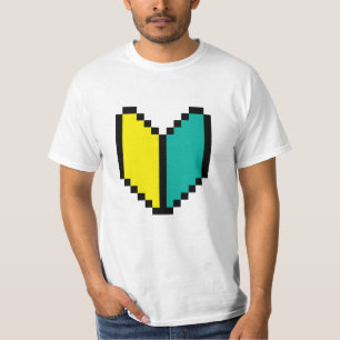 Camiseta Pixel Wakaba de 8 bits/Marca Shoshinsha