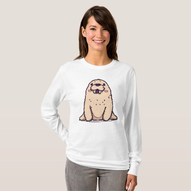 Camiseta Pixel Walrus (Anverso completo)