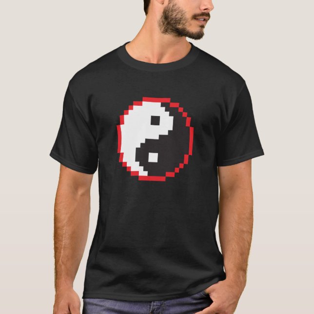 Camiseta Pixel Yin-Yang (Anverso)