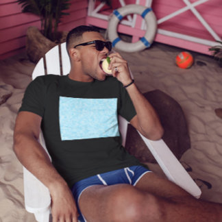 Camiseta Pixelación del mosaico azul