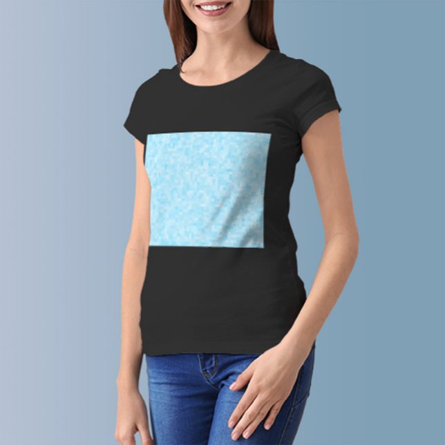 Camiseta Pixelación del mosaico azul (Subido por el creador)