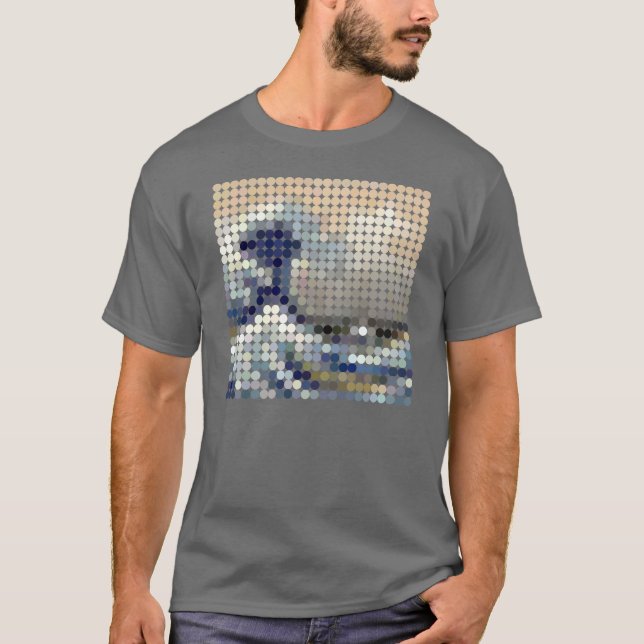 Camiseta pixeldot "La Gran Ola" (Anverso)