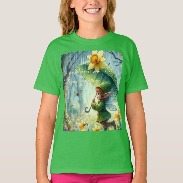 Camiseta Pixie en la lluvia (Anverso)