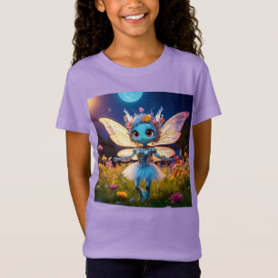 Camiseta Pixie Robot Ballerina bailando en flores silvestre
