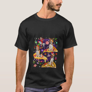 Camiseta Piz con tres renos de Santa Elf Beagles mujeres