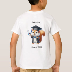 Camiseta Pizarra de nombre de graduado de niño preescolar