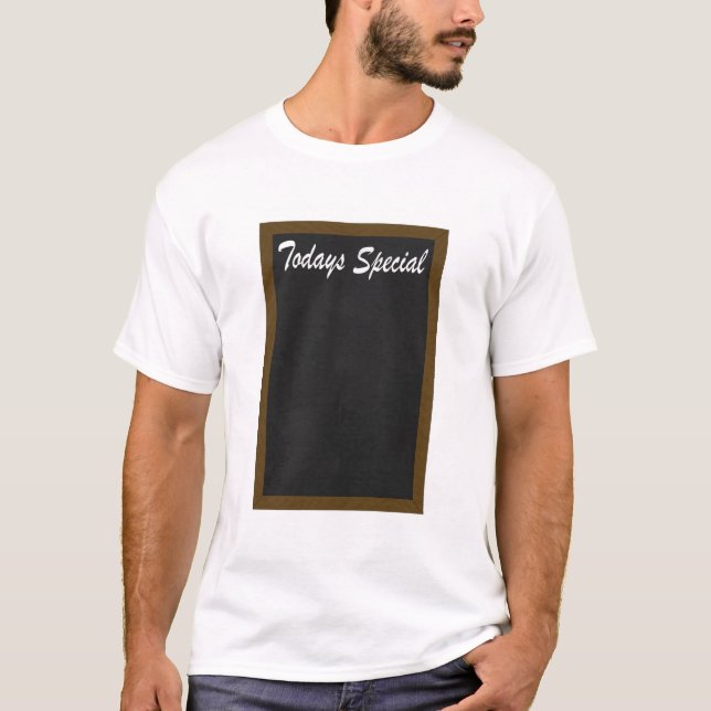Camiseta Pizarra del menú (Anverso)