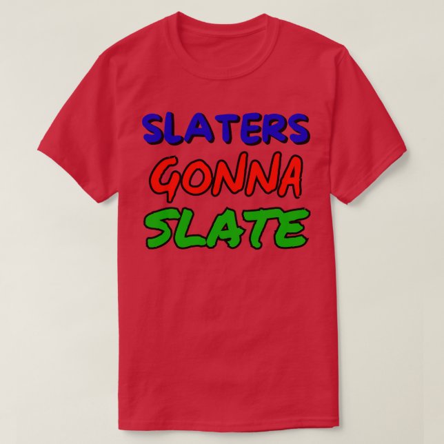 Camiseta pizarra se va a slate (Diseño del anverso)