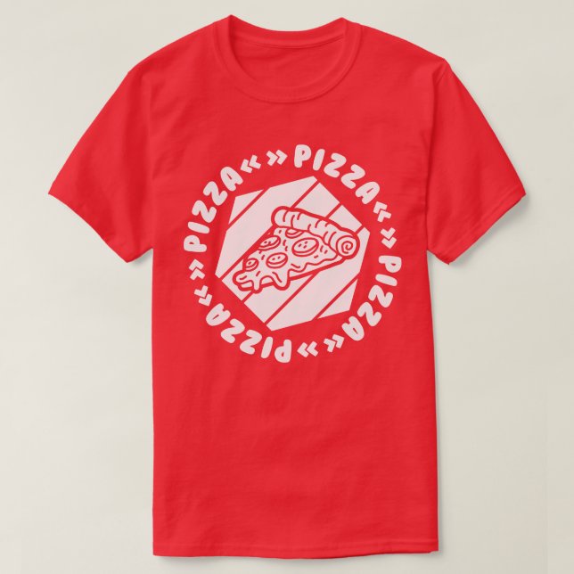 Camiseta Pizza (Diseño del anverso)
