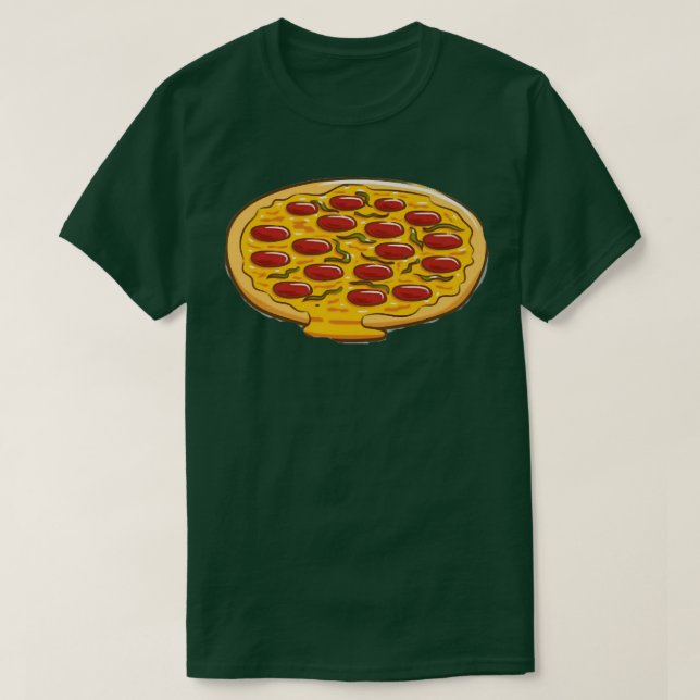 Camiseta Pizza  (Diseño del anverso)