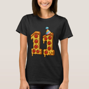 Camiseta Pizza 11º cumpleaños Gorra Fiesta de 11 años Bday